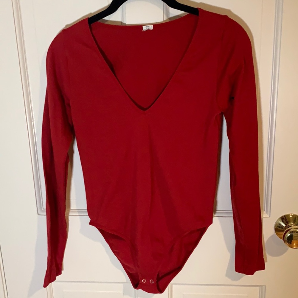 Red bodysuit